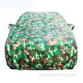 Camouflage 190T portable car cover with zipper